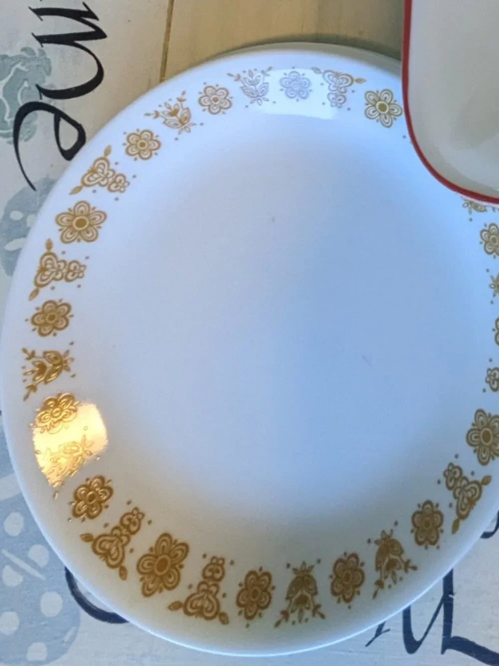 Vtg. Corelle 6 Cake Plates, Butterfly Pattern - Picture 3 of 3